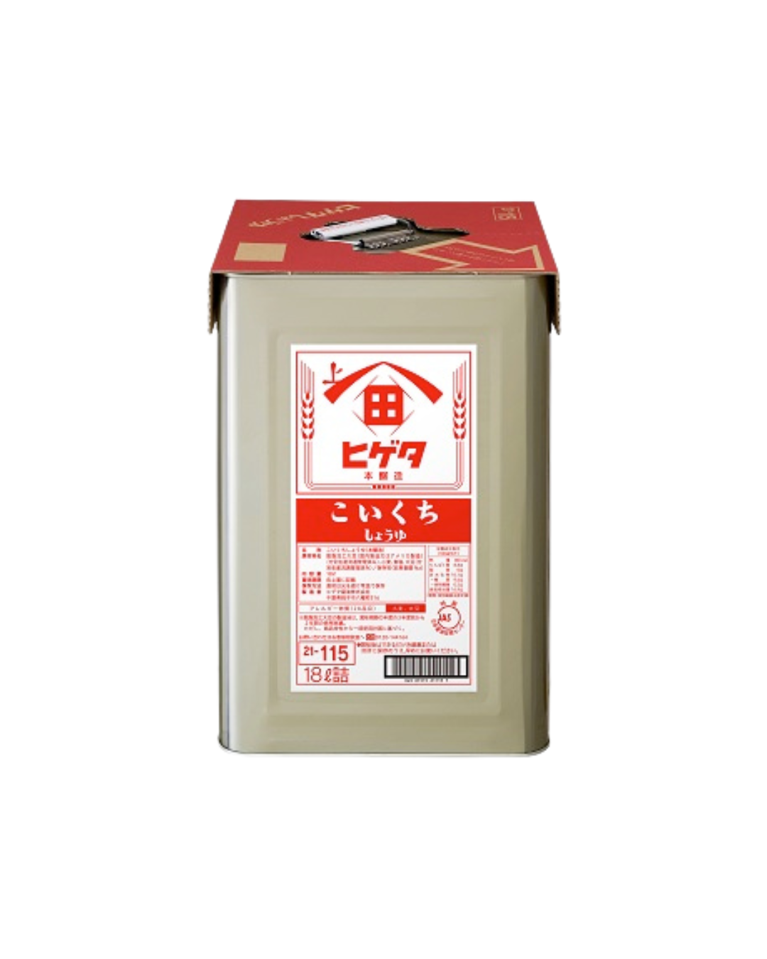Higeta soy sauce 18L  (Koikuchi Shoyu)