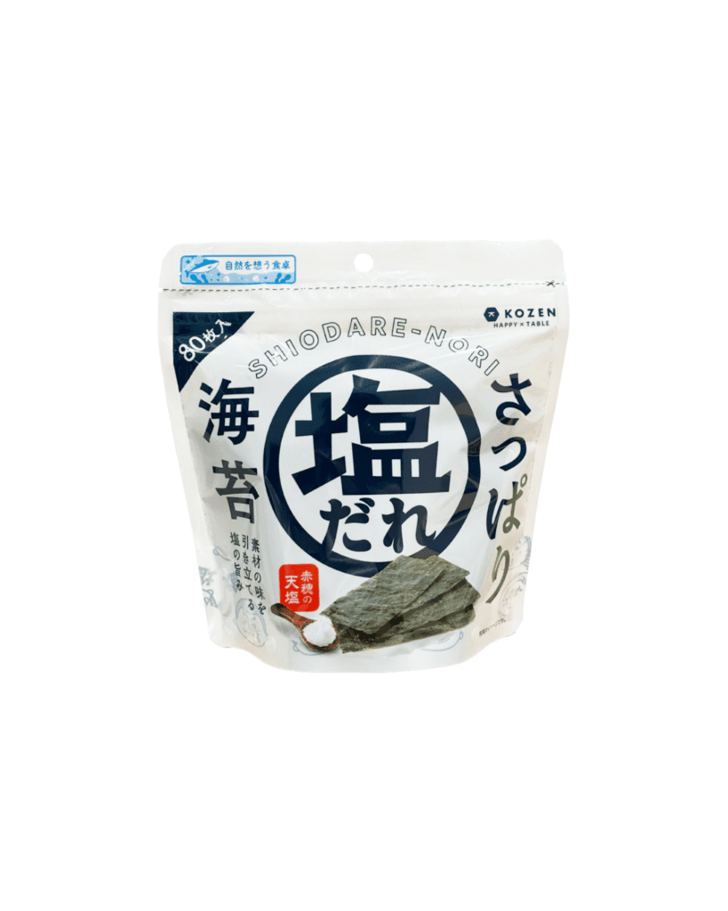 Light Salt-Seasoned Nori (10 Cuts, 80 Sheets)