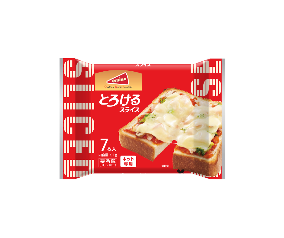 QBB EMINA SLICED CHEESE 7(MELTING TYPE) 91G