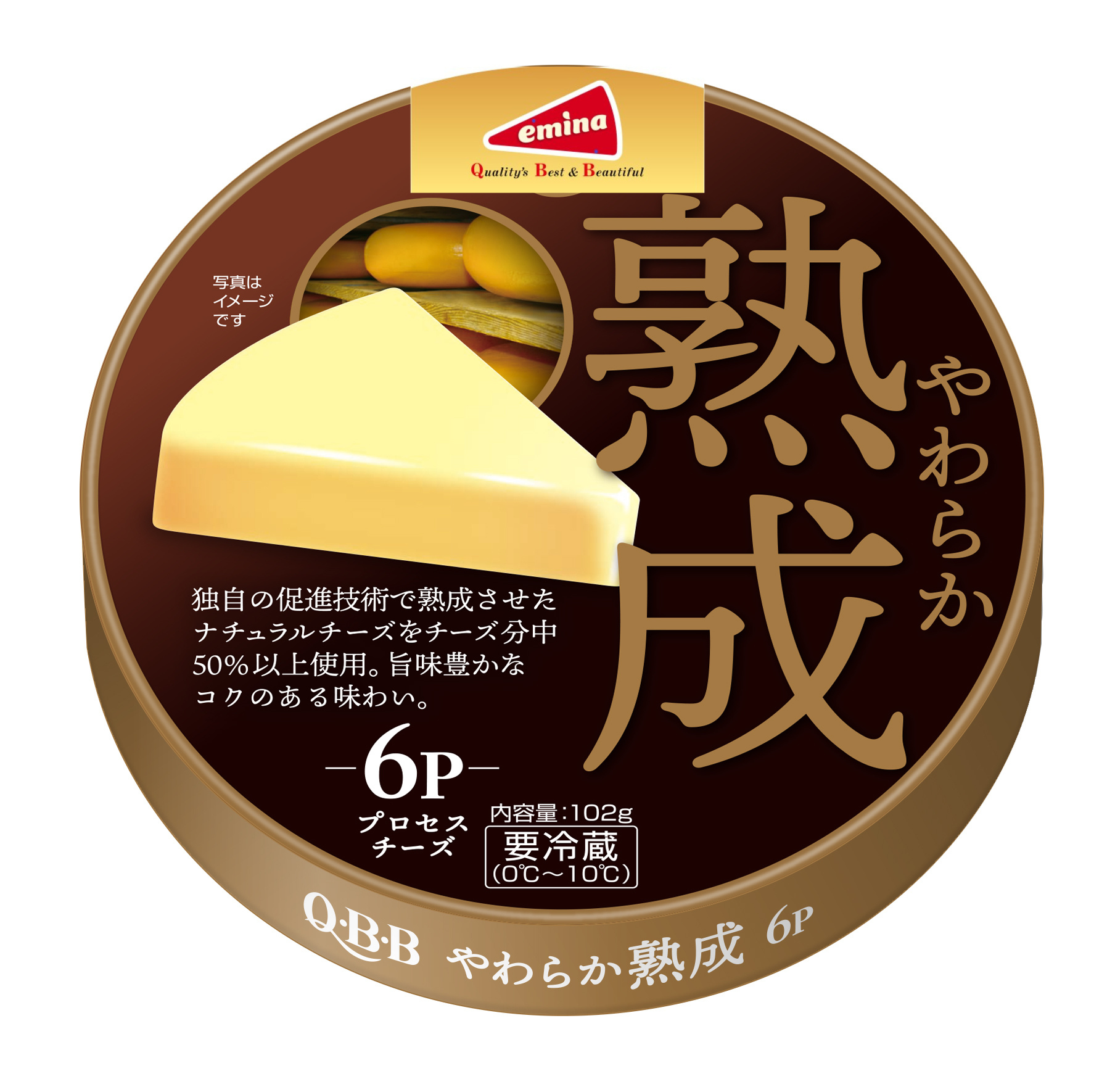 QBB EMINA 6P AGED CHEESE 102G